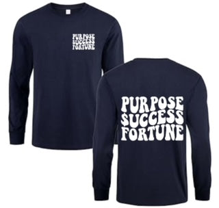 Purpose $uccess Fortune Long Sleeve Graphic T-Shirt